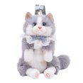 thumbnail image 1 of HAHUT Kawaii Fluffy Kitten Plush Backpack for Women, Stuffed Animals Bag with Adjustable Shoulder for Birthday Travel Daily Use (Gray), 1 of 8