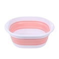 thumbnail image 1 of HAHUT Multipurpose Collapsible Wash Basin, Small Portable Foldable Dish Tub, Space Saving for Dishing, Fruit, Camping, RV, Laundry (Pink), 1 of 7