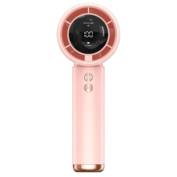 HAHUT Portable Mini Handheld Fan for Women Men, Adjustable Cooling Blower Rechargeable Desk Cold Fans for Travel Summer Vacation Beach (Pink)