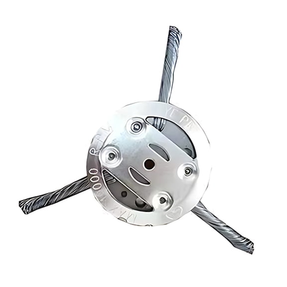 HAHUT Steel Wire Grass Trimmer Head, 6" Durable Weed Trimmer Replacement Head, Universal Brush Cutter Steel Head for Garden Home Use (3 Blades)