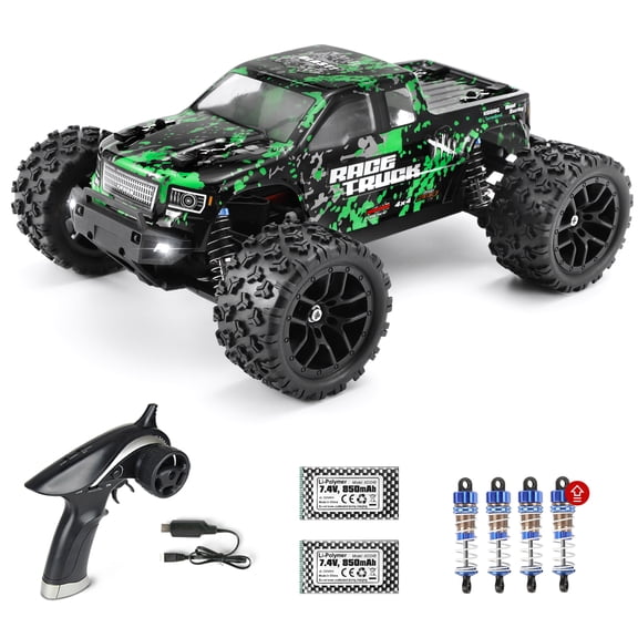 HAIBOXING 1:18 Scale RC Car 18859 - 36 KM/H High Speed, 4WD All-Terrain Waterproof Off-Road Truck, with 2 LI-PO Batteries, for Adults and Kids