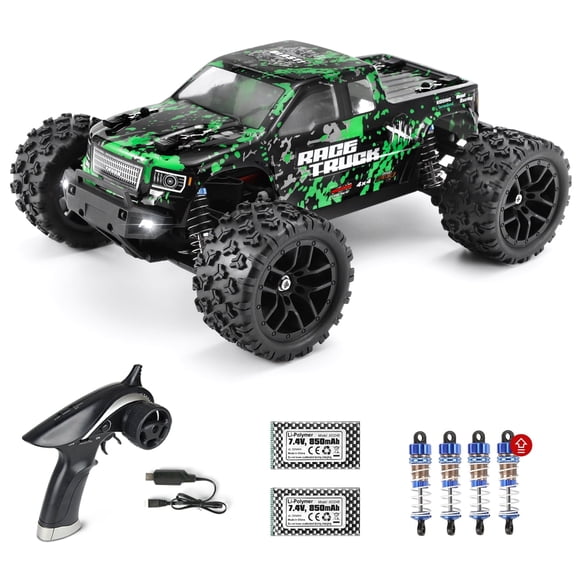 HAIBOXING 1:18 Scale RC Car 18859 - 36 KM/H High Speed, 4WD All-Terrain Waterproof Off-Road Truck, with 2 LI-PO Batteries, for Adults and Kids