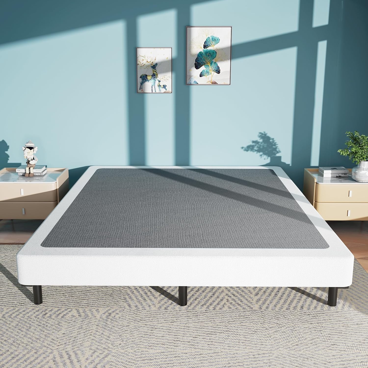 HAICHI 7 Inch Box Spring Queen, Low Profile Metal Boxsprings/Mattress