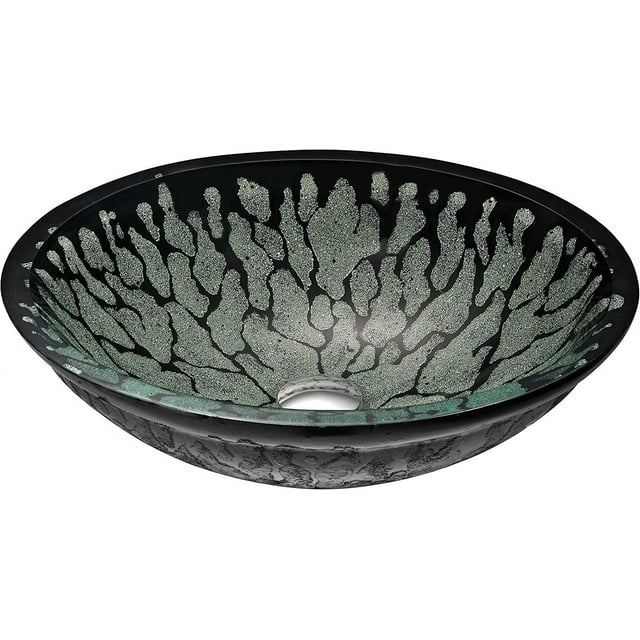 HAICHI Bravo Series Modern Tempered Glass Vessel Bowl Sink in Lustrous