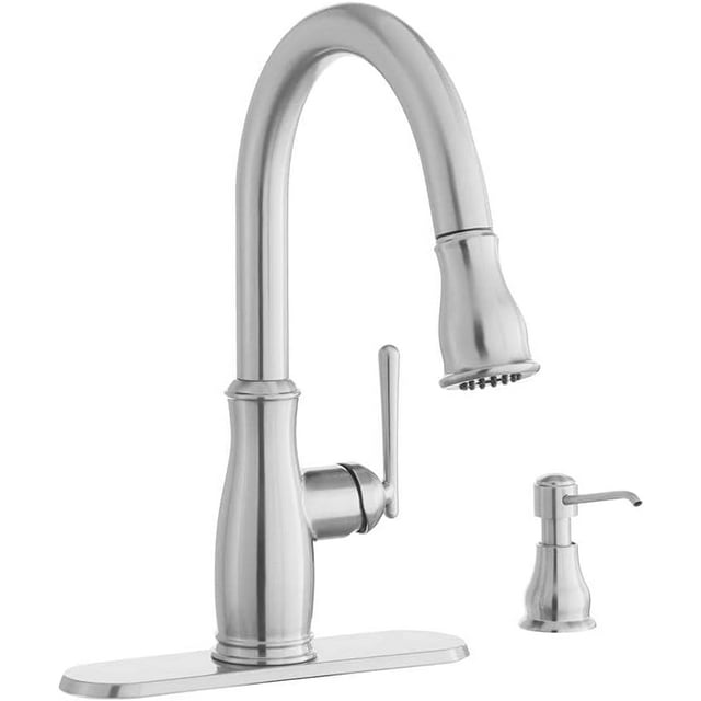 HAICHI Kagan SingleHandle PullDown Sprayer Kitchen Faucet with Soap