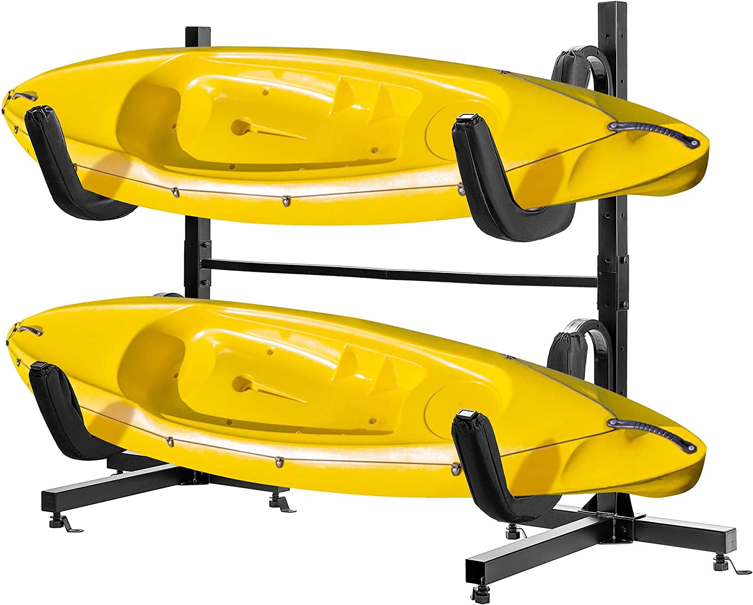 Upright Kayak Racks HAICHI Kayak Storage Rack, Heavy Duty Freestanding Dual Storage Rack ...