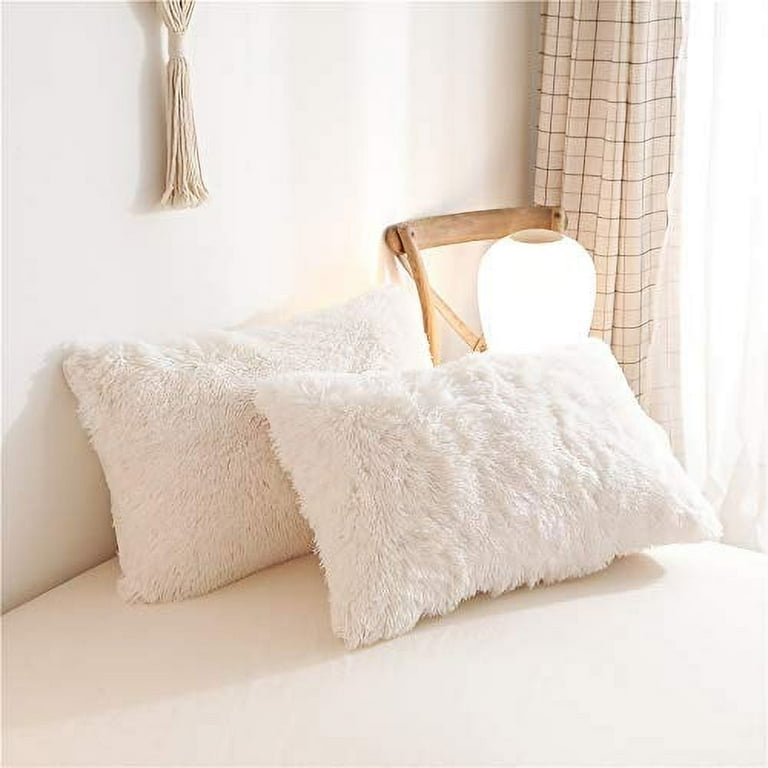 Fuzzy pillow case hot sale