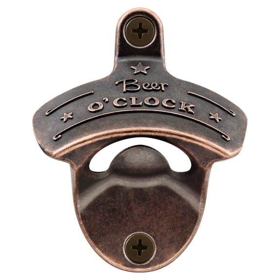 HAIICEN Old Style Beer Bottle Opener Wall Mounted Beer O'CLOCK Post Mount Soda Beer Opener for Garage Yard