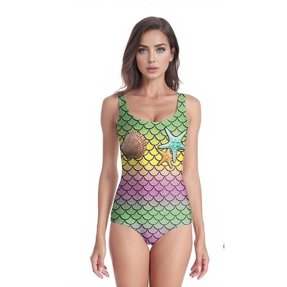 HAIJIE One Piece Bathing Suit V Neck Swimwear Swimsuit One Piece for Girlfriend Women Womens Summer Sets