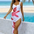 thumbnail image 1 of HAIJIE One Piece Outfits for Women Ruched Push Up Bathing Suit Tie Back Women's One Piece Swimsuit for Women Womens Summer Sets, 1 of 5