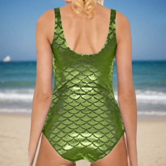 HAIJIE One Piece Swimsuits for Women Adjustable Shoulder Straps Women's One-Piece Swimsuits for Fashion Women Summer Swimwear