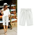 thumbnail image 1 of HAIJIE Plus Size Swim Shorts Adjustable Ruched Side Bikini Shorts Sweatshorts Womens Cargo Shorts for Girlfriend Summer Pull on Short, 1 of 3