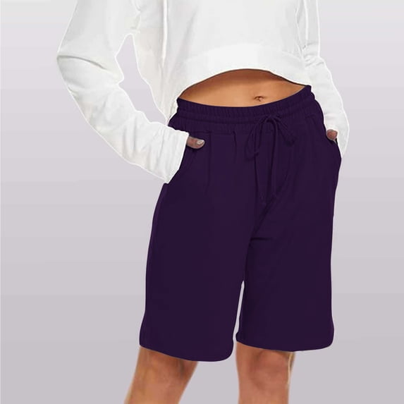 HAIJIE Plus Size Swim Shorts Stretchy High Waisted Beach Shorts Short Pants Beach Shorts for Girlfriend Elastic Waist Embroidered Ruffle Shorts