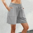 thumbnail image 1 of HAIJIE Swim Board Shorts Casual Shorts Drawstring Women's Shorts for Women Wife Elastic Waist Embroidered Ruffle Shorts, 1 of 7