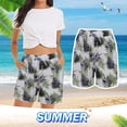 thumbnail image 1 of HAIJIE Swim Board Shorts Summer Beach Lightweight Short Pants Womens Board Shorts for Women Girls Pleated Beach Vacation Clothes Short, 1 of 7