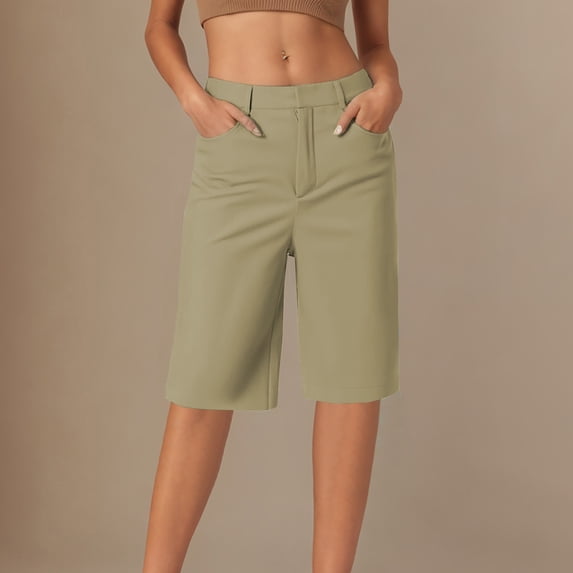 HAIJIE Swim Shorts Women Adjustable Ruched Side Bikini Shorts Women's Running Shorts for Girlfriend Summer Pull on Short