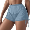 thumbnail image 1 of HAIJIE Swim Shorts Women Casual Shorts Drawstring Short Pants Beach Shorts for Girlfriend Summer Pull on Short, 1 of 3