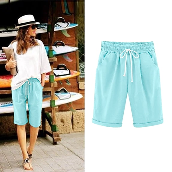 HAIJIE Womens 2026 Summer Swim Casual Shorts Comfy Shorts Sweatshorts Womens Cargo Shorts for Girlfriend Travel and Light Exercise