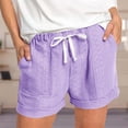 thumbnail image 1 of HAIJIE Womens Summer Shorts Adjustable Ruched Side Bikini Shorts Sport Shorts Women for Sister Women Upf 50+ Swimsuit Bottoms with Liner, 1 of 5