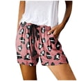 thumbnail image 1 of HAIJIE Womens Summer Shorts Comfy Elastic Waist Shorts Women's Running Shorts for Sister Women High Waist Loose Fitting Liner Upf50+, 1 of 5