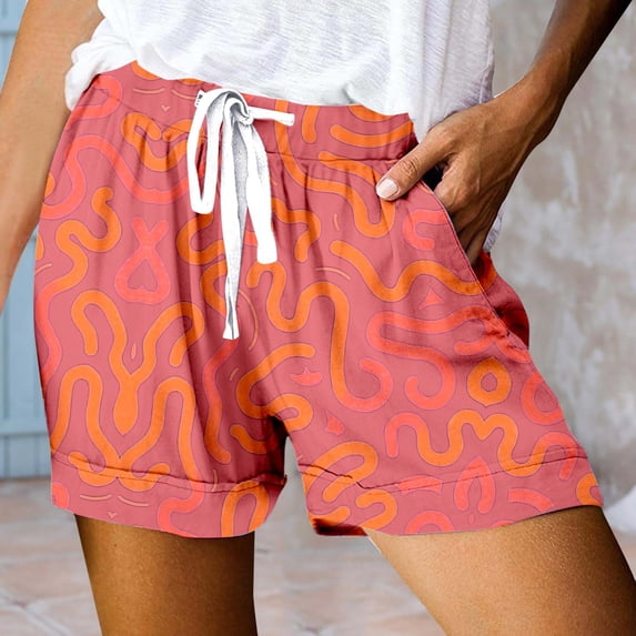HAIJIE Womens Summer Shorts Relaxed Fit High Waist Casual Cute Shorts Casual Shorts Going Out Shorts for Sister Women Summer Pull on Short