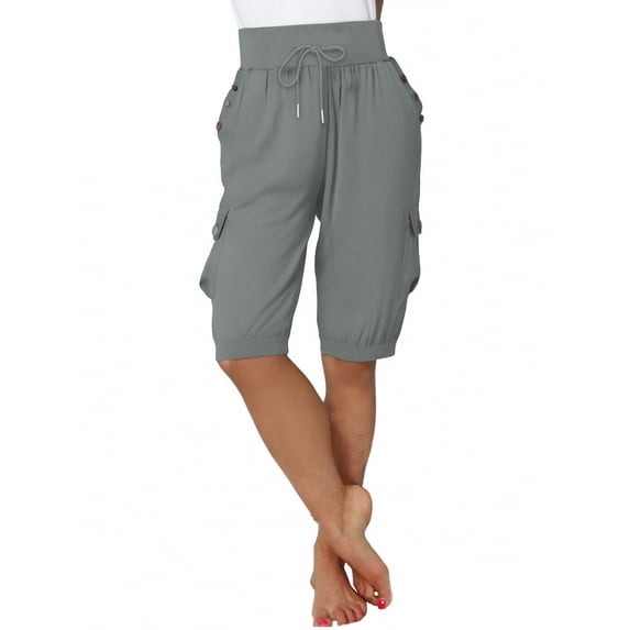 HAIJIE Womens Summer Shorts Summer Beach Lightweight Short Pants Short Pants Beach Shorts for Women Pleated Beach Vacation Clothes Short