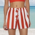 thumbnail image 1 of HAIJIE Womens Summer Swim Shorts Comfy Drawstring Casual Elastic Waist Women's Running Shorts for Women Wife Pleated Beach Vacation Clothes Short, 1 of 3