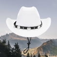 thumbnail image 1 of HAIJIE beach hats for men Summer Holiday Fashion Casual Style Sun Hat With Lanyard Outdoor Shade Cowboy Hat Beach Floppy Hat Women Fedora Hats for Summer Beach Bags Women Small Men's Beach Hat Fold u, 1 of 4