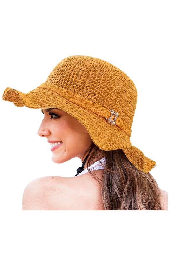 funny hats for men Womens Hat Summer Sun Hat Beach Tourism Hat Ruffle Edge Bow Sun Hat Large Head Hats Ponytail Hats Women Roll up Hats for Women Woven Cowboy Hats for Women Hat Luggage Strap