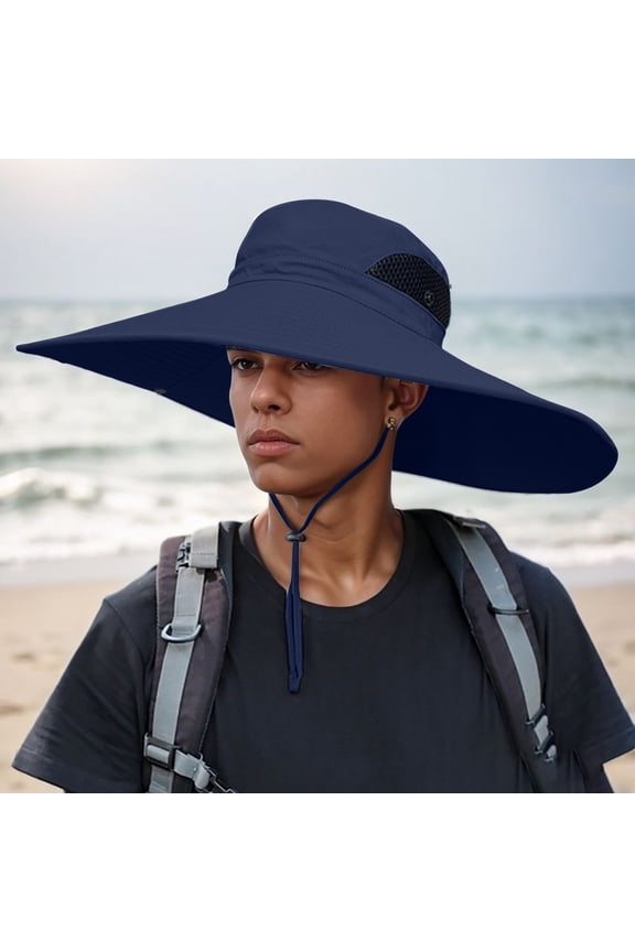 summer hat Men's Sun Breathable Fisherman Hat For Outdoor Activities Sunhat Ponytail Hats Women Water Hats for Men Women Hats Beach Water Proof Hat Fishermen Hat Large Head Hats Floating Hat S