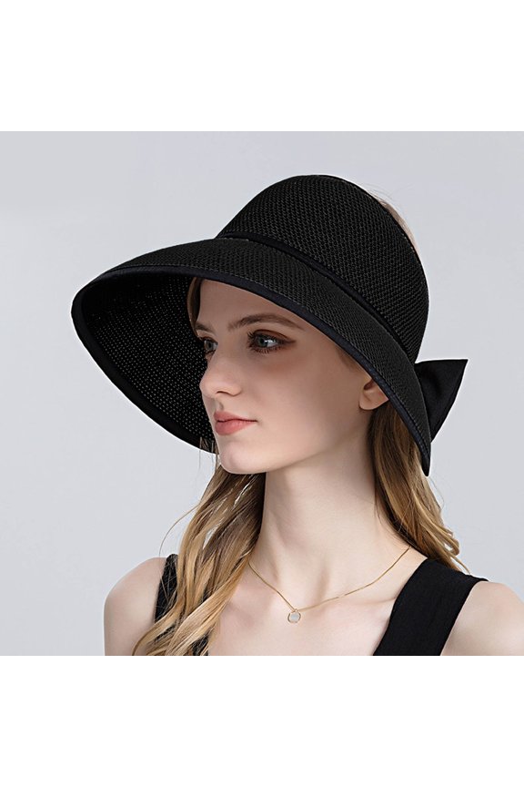 sun hat women Womens Sunshade Hat Korean Edition Women Open Top Big Sunscreen Sun Hat No Top Hat Beach Sunhat Sombrero Sol Tennis Hats Men Landscapers Hat Beach Hat Male Tr Hat Hat Glasses Bow