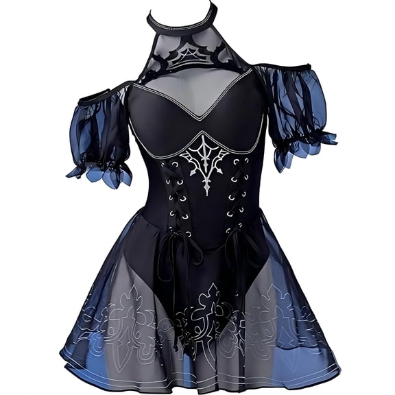 HAIKYUU Sexy One-Piece Swimsuit for Women Backless Tummy Control Anime Bathing Suit