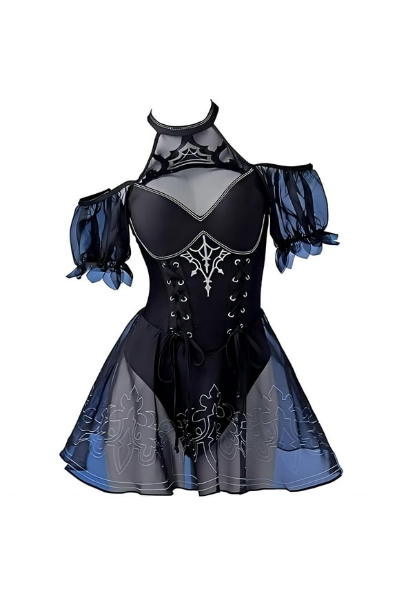 U Sexy One-Piece Swimsuit for Women Backless Tummy Control Anime Bathing Suit