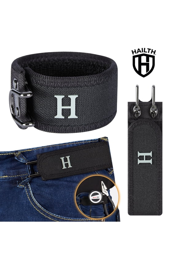 Metal Hook Elastic Belt (Unisex) – Patented No - Buckle Invisible Design | Soft Adjustable Side | Grade Elastic Support(M)