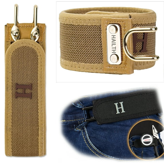HAILTH Metal Hook Elastic Belt (Unisex) – Patented No - Buckle Invisible Design | Soft Adjustable Side | Grade Elastic Support