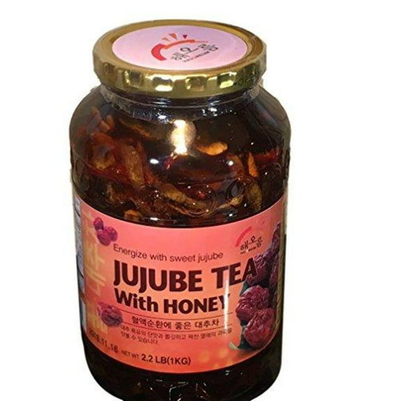 HAIO Jujube Tea With Honey - Energize With Korean Sweet Jujube - Product of Korea 2.2 lb