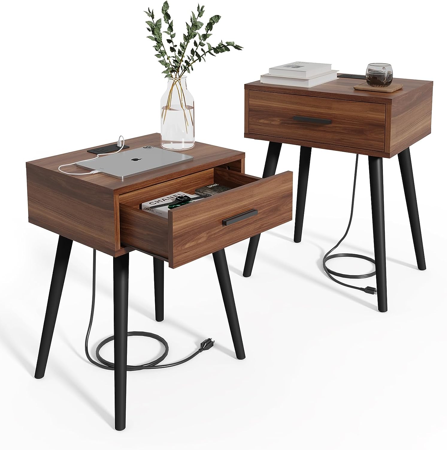 Boyd Sleep Adagio MidCentury Modern Low Profile Nightstand