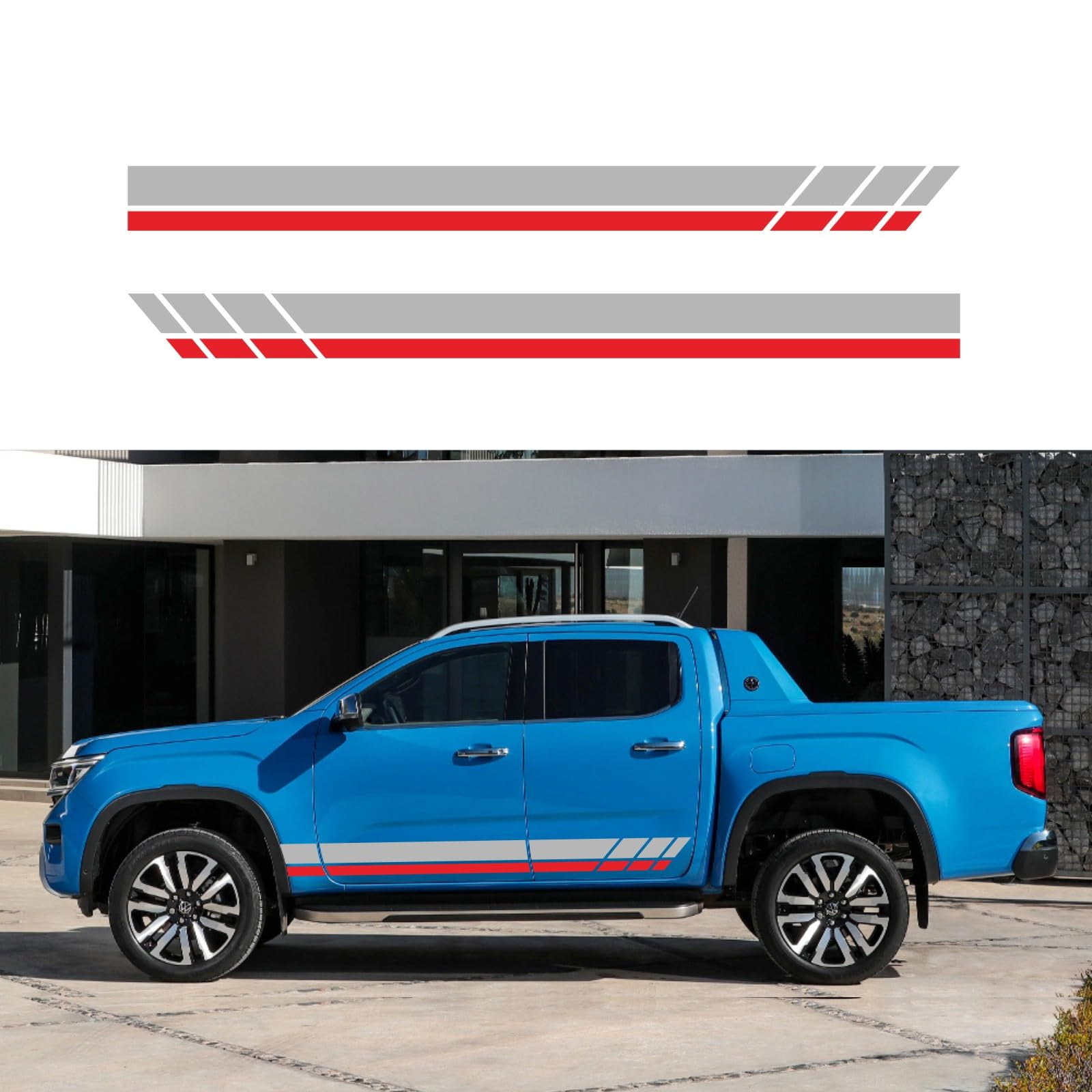 HAIORD Racing Stripes Car RRF12 Sticker Sport Style Checkered Body ...