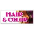 thumbnail image 1 of HAIR & COLOR BANNER SIGN coloring manicurist pedicure perms stylist, 1 of 4