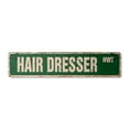 thumbnail image 1 of HAIR DRESSER Vintage Plastic Street Sign stylist beauty salon manicure supplies | Indoor/Outdoor |  36" Wide, 1 of 4