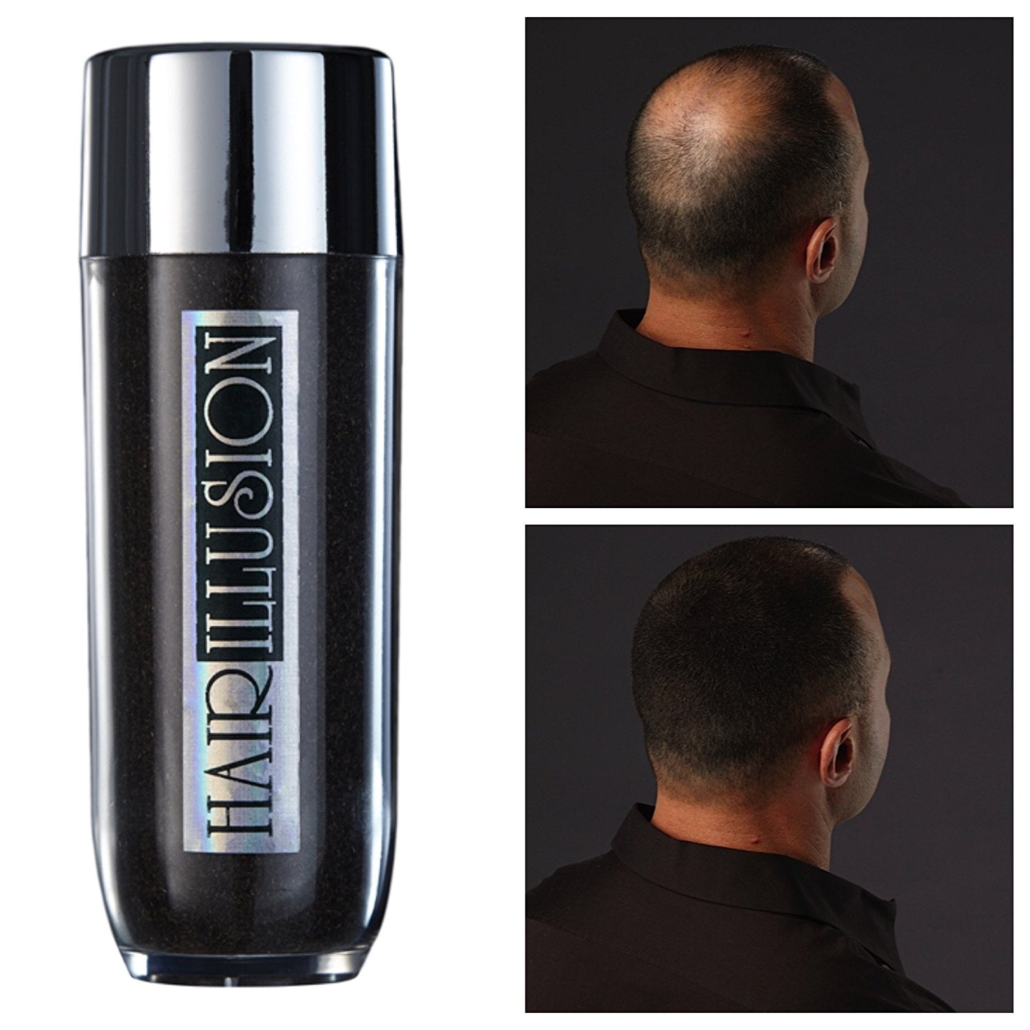 HAIR ILLUSION Hair Fibers for the Balding, Thinning Hair of Men and Women 100 Natural Texture