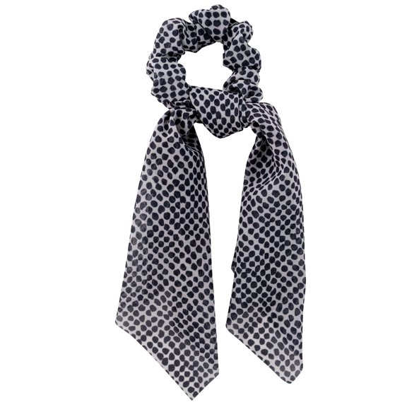 HAIR SCARF BLACK DOTS