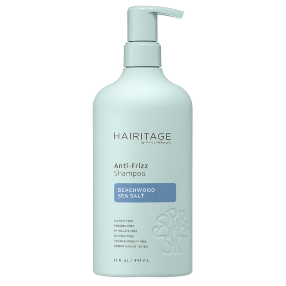 HAIRITAGE Beachwood Sea Salt Anti-Frizz Shampoo, 15 fl oz