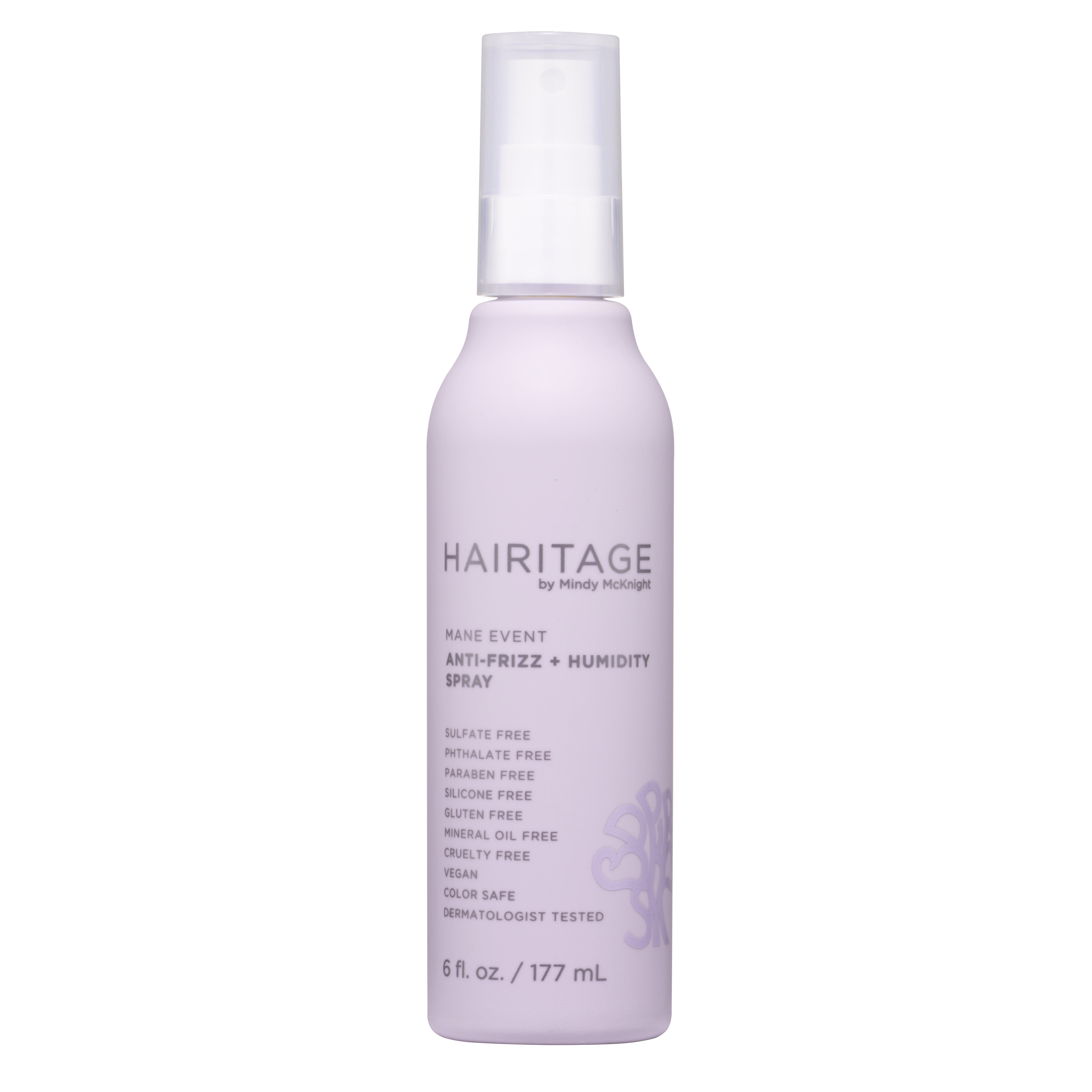 Hairitage Mane Event Anti-Frizz + Humidity + Heat Protectant Hair Spray, 6oz
