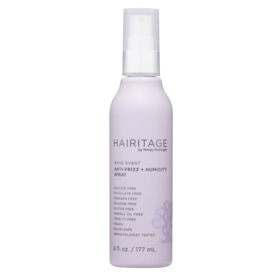 Hairitage Mane Event Anti-Frizz + Humidity + Heat Protectant Hair Spray, 6oz