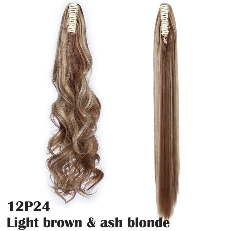 HAIRRO Claw Clip On Ponytail Hair Extension Synthetic Ponytail Extension Hair For Women Pony Tail Hairpiece Curly Style
