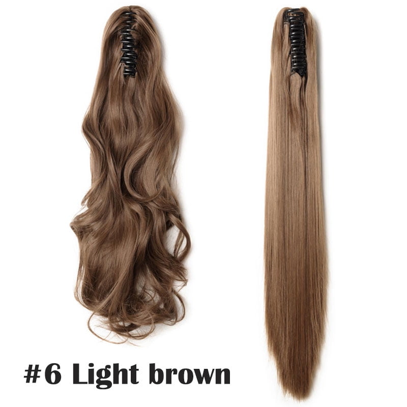 HAIRRO Claw Clip On Ponytail Hair Extension Synthetic Ponytail Extension Hair For Women Pony Tail Hairpiece Curly Style