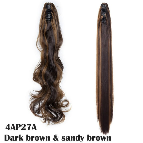 HAIRRO Claw Clip On Ponytail Hair Extension Synthetic Ponytail Extension Hair For Women Pony Tail Hairpiece Curly Style