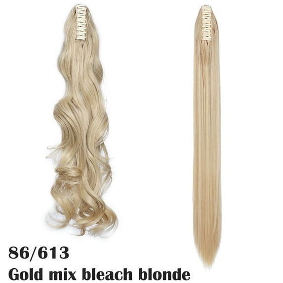 HAIRRO Claw Clip On Ponytail Hair Extension Synthetic Ponytail Extension Hair For Women Pony Tail Hairpiece Curly Style