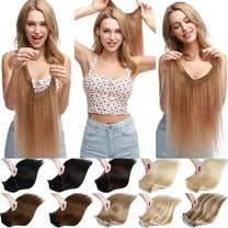 HAIRRO Hidden Wire in 100% Remy Human Hair Extensions One Piece Headband Long